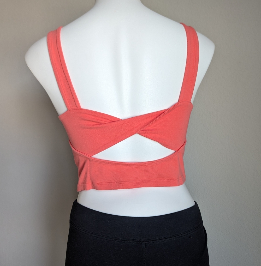 American Eagle Coral Twist Back Tank - Picture 4 of 7